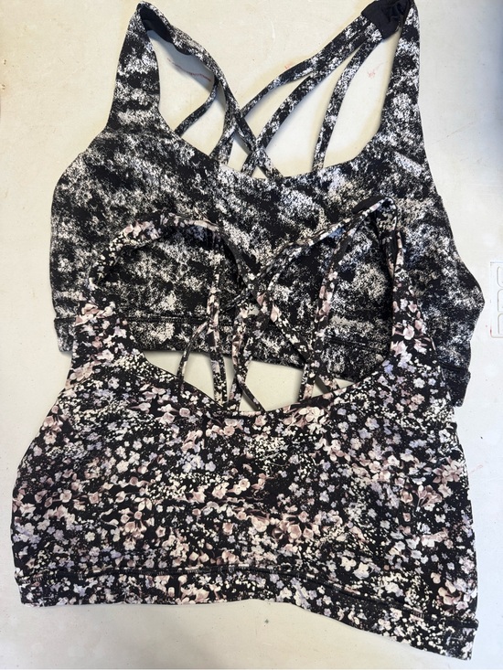 lululemon athletica Other - lululemon athletica Black & Pink Floral and Speckle Sports Bras - Pack of 2